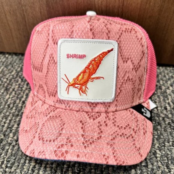 Goorin Farm Trucker Baseball Hat LICENSE TO KRILL Shrimp Cocktail James Bond 007